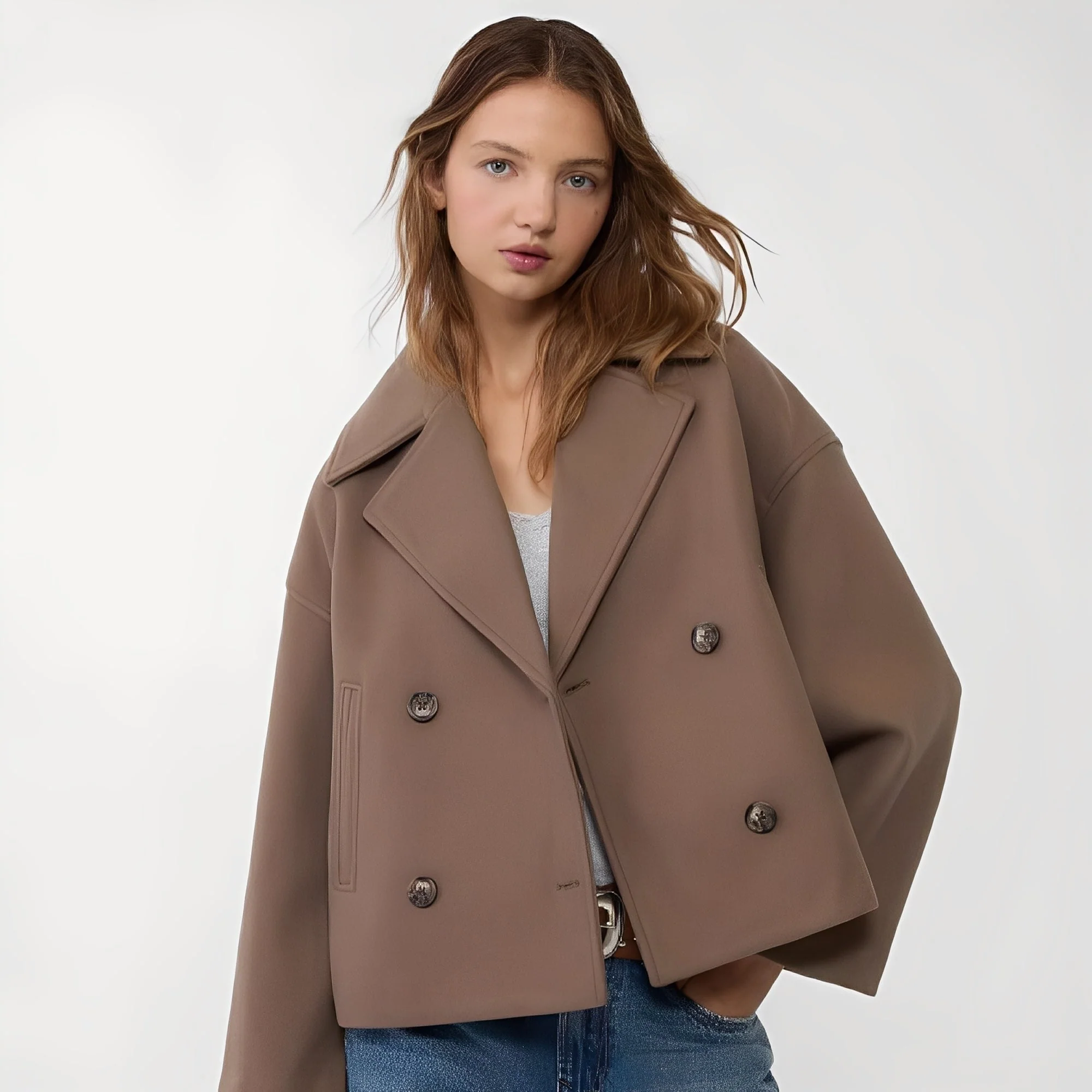Abegail - Blouson court ample et décontracté pour femmes - Image 2