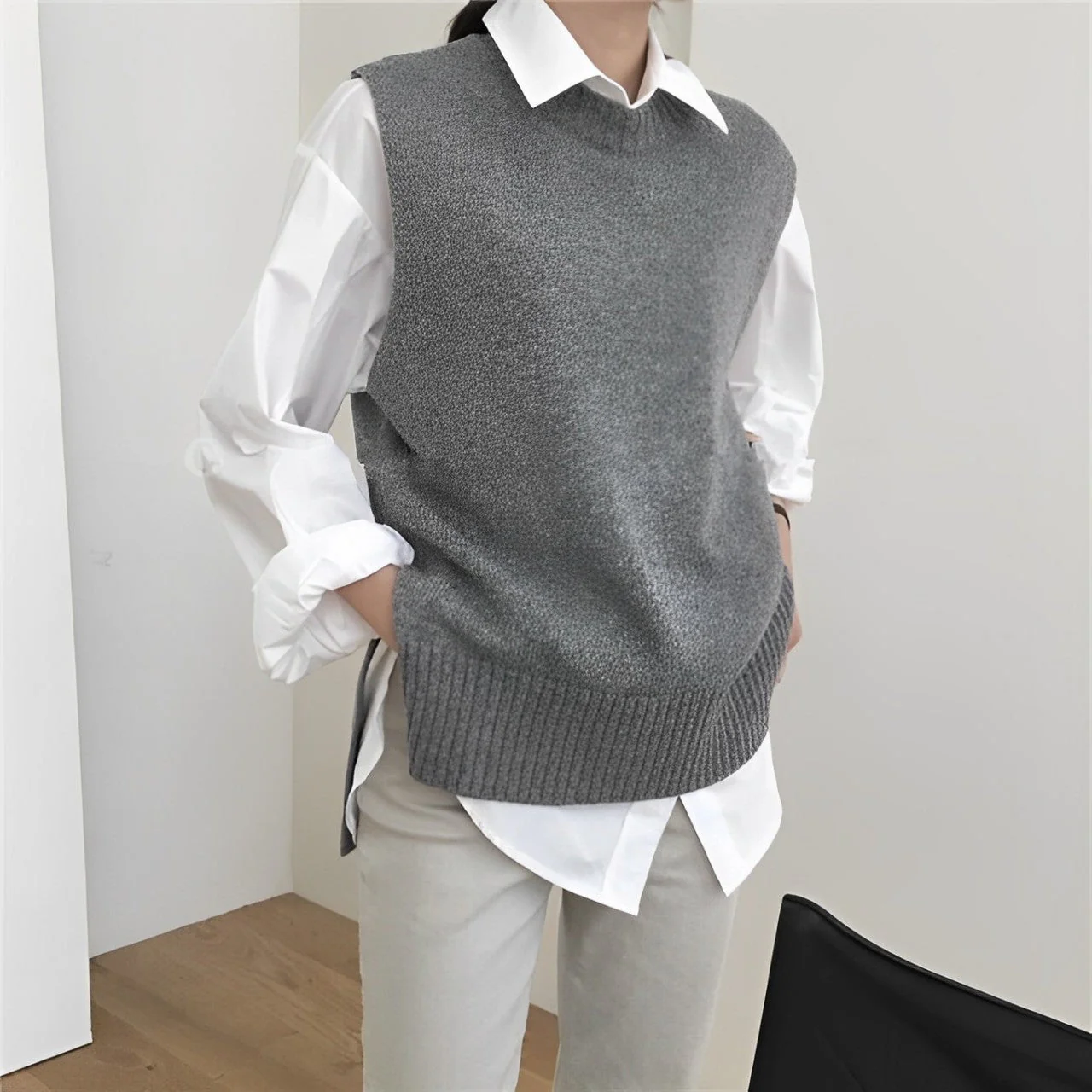 Alva - Pull Sans Manches à Coupe Ample - Image 4