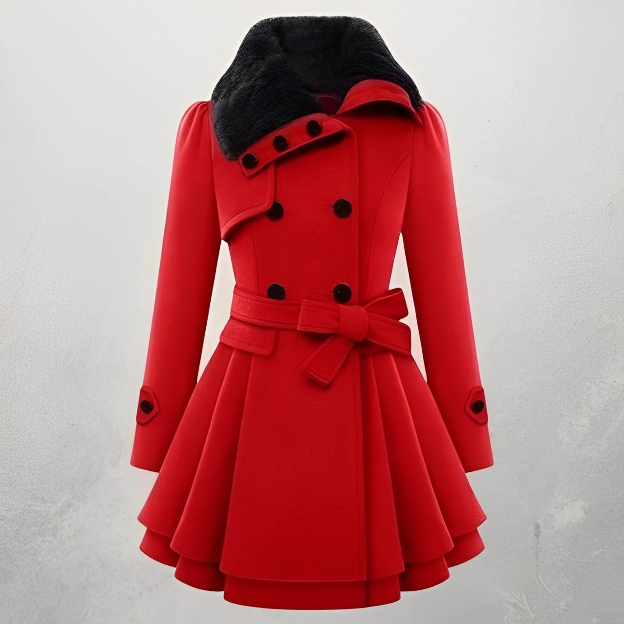 Berenice - Manteau slim croisé en laine - Image 6