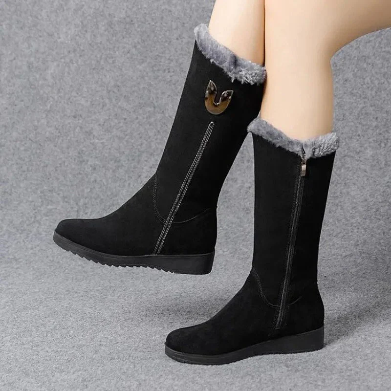 Carla - Bottes d'hiver douillettes et chaudes en fourrure - Image 3