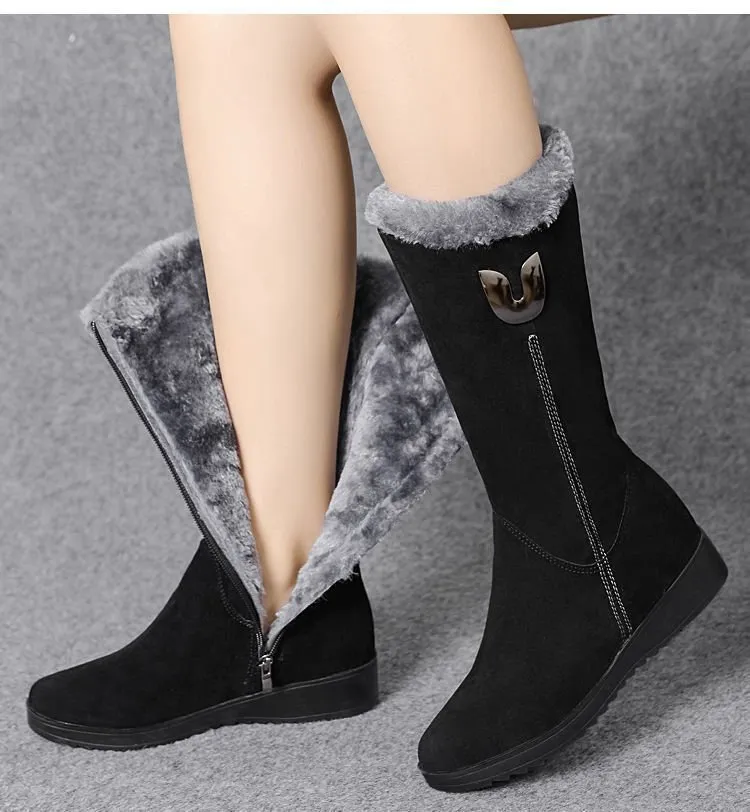 Carla - Bottes d'hiver douillettes et chaudes en fourrure - Image 5