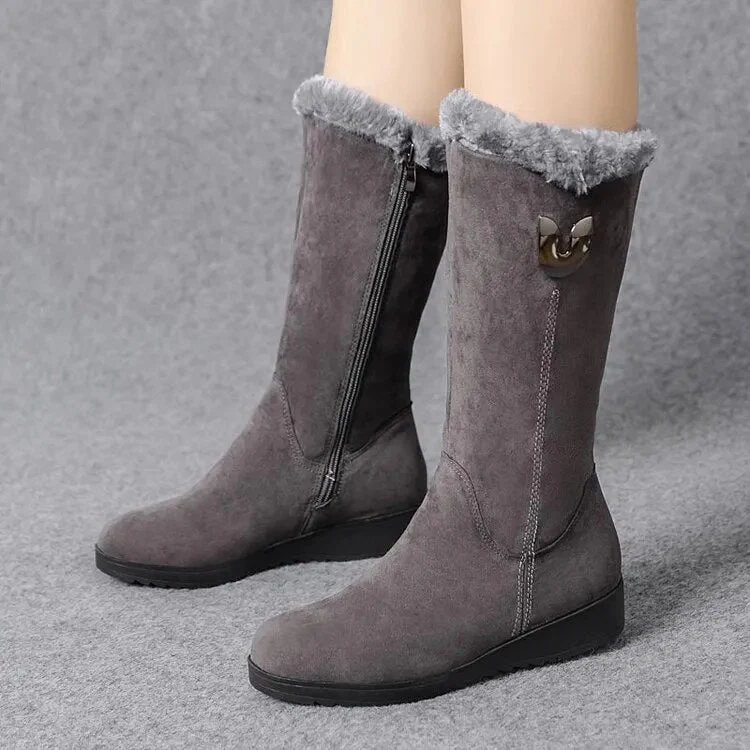 Carla - Bottes d'hiver douillettes et chaudes en fourrure - Image 6