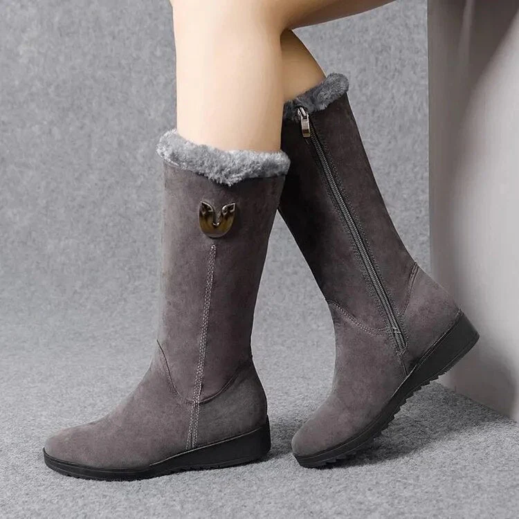 Carla - Bottes d'hiver douillettes et chaudes en fourrure - Image 7