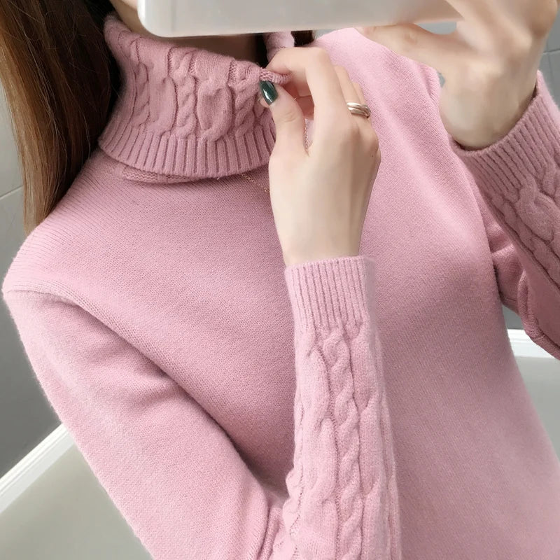 Etta - Pull à col roulé épaissi et coupe slim - Image 2
