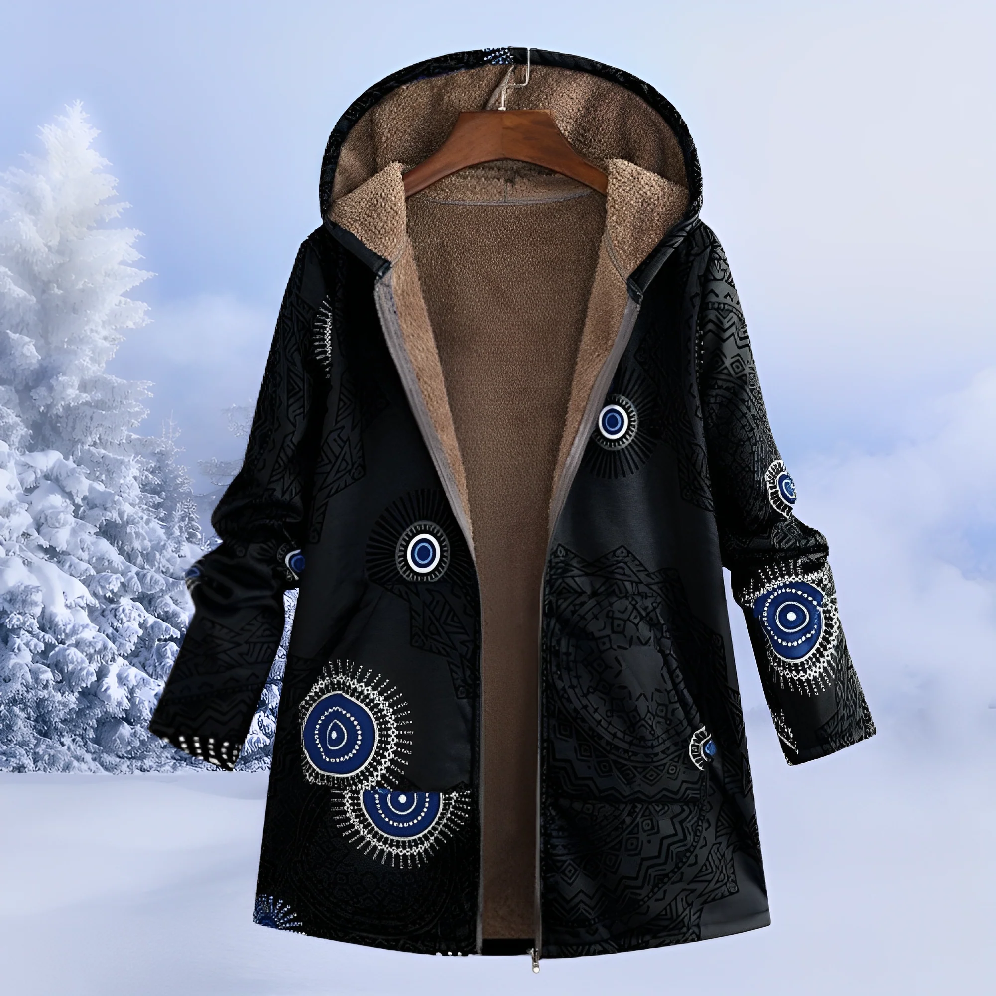 FluffCoat - Veste d'Hiver à Motifs - Image 4