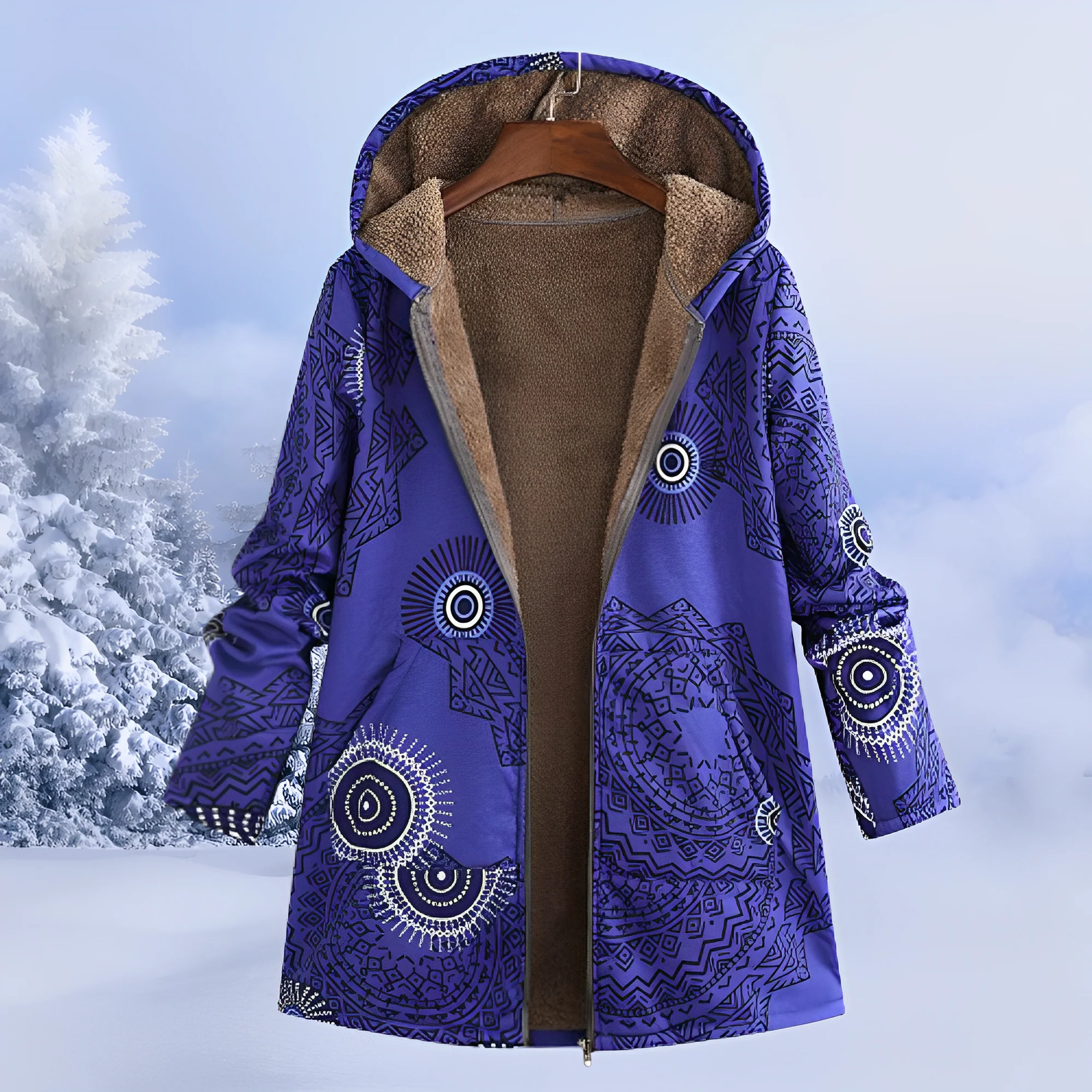 FluffCoat - Veste d'Hiver à Motifs - Image 5