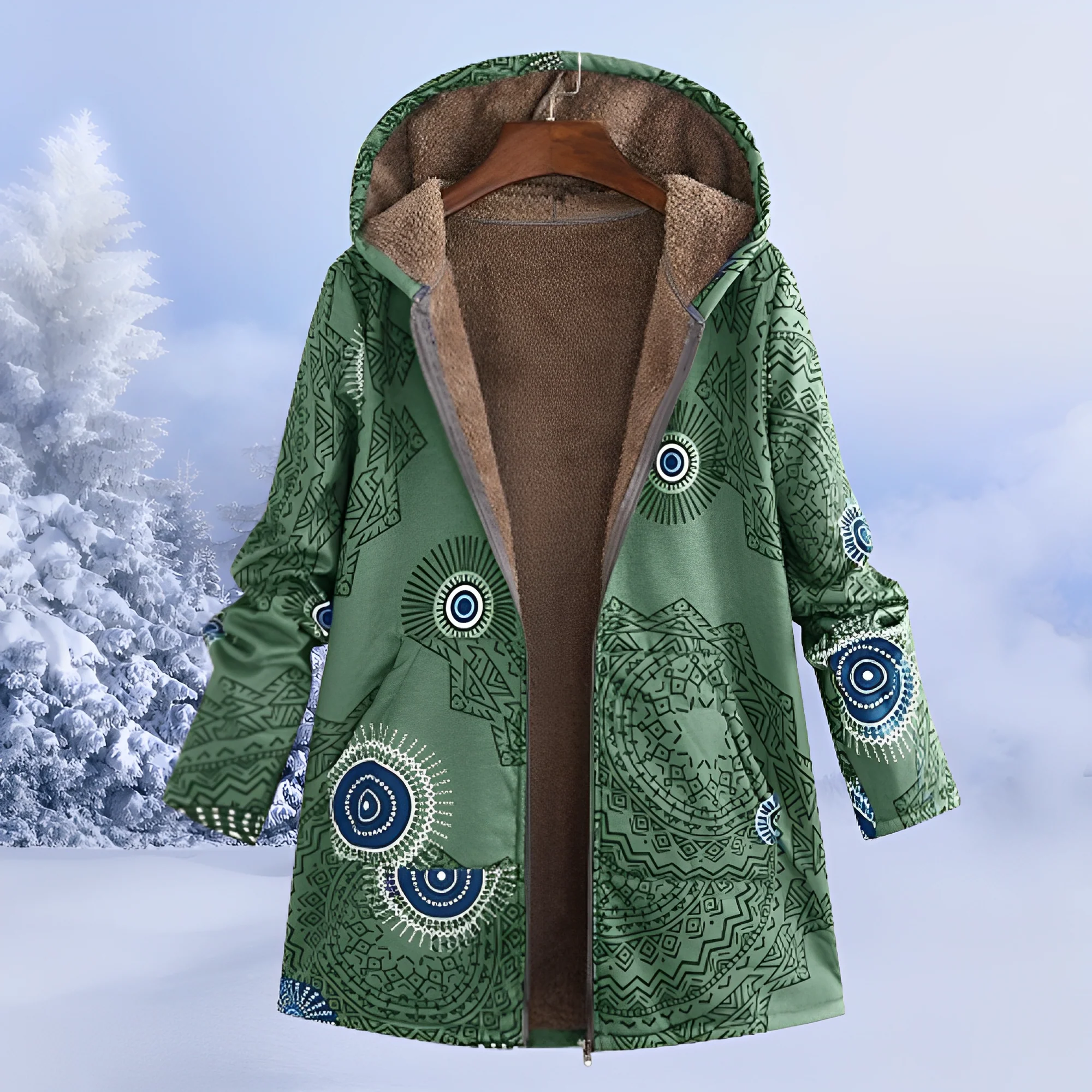 FluffCoat - Veste d'Hiver à Motifs - Image 6