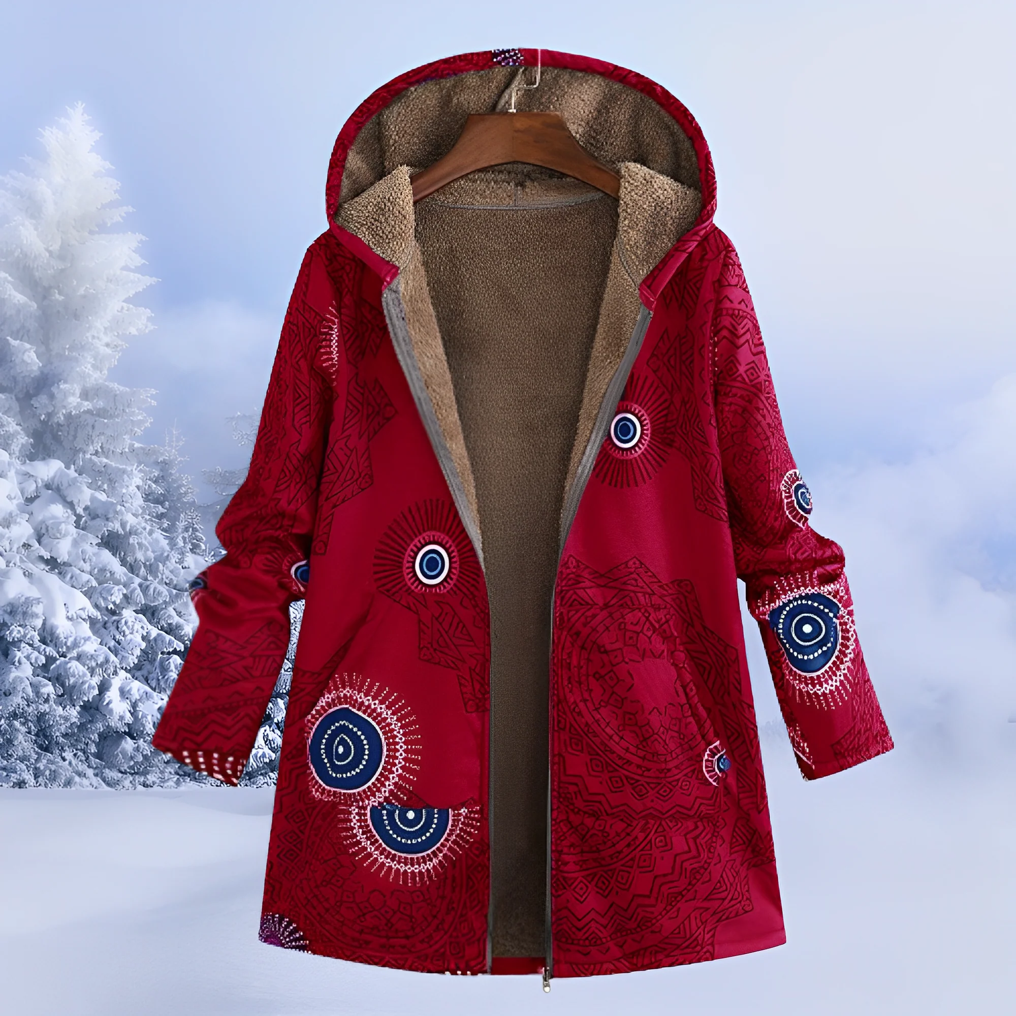 FluffCoat - Veste d'Hiver à Motifs - Image 8