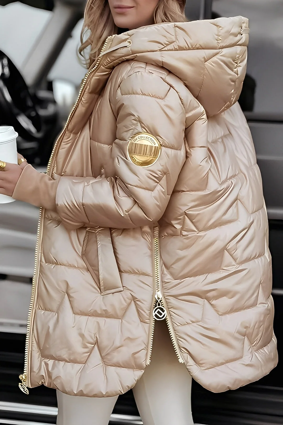 Georgina - Élégant manteau matelassé avec capuche pour femmes - Image 2