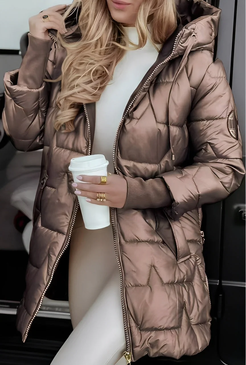 Georgina - Élégant manteau matelassé avec capuche pour femmes - Image 7