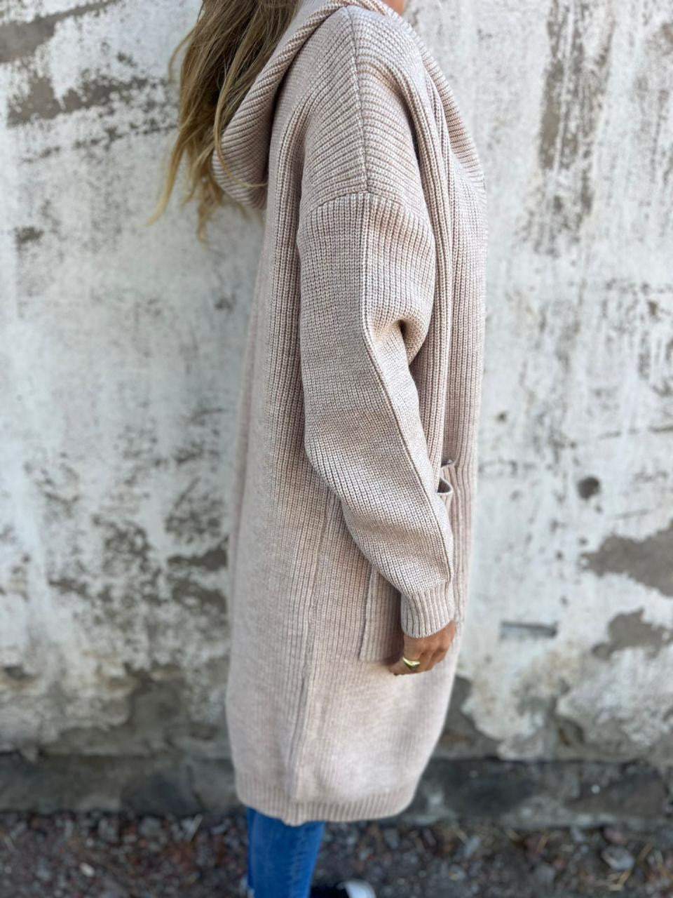 Halima - Gilet-femme - Long et à capuche - Image 11