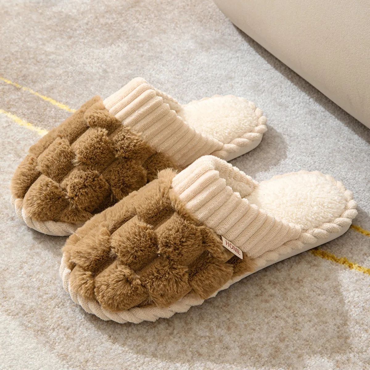 Hawa - Chaussons d'hiver en peluche avec bout fermé - Image 6
