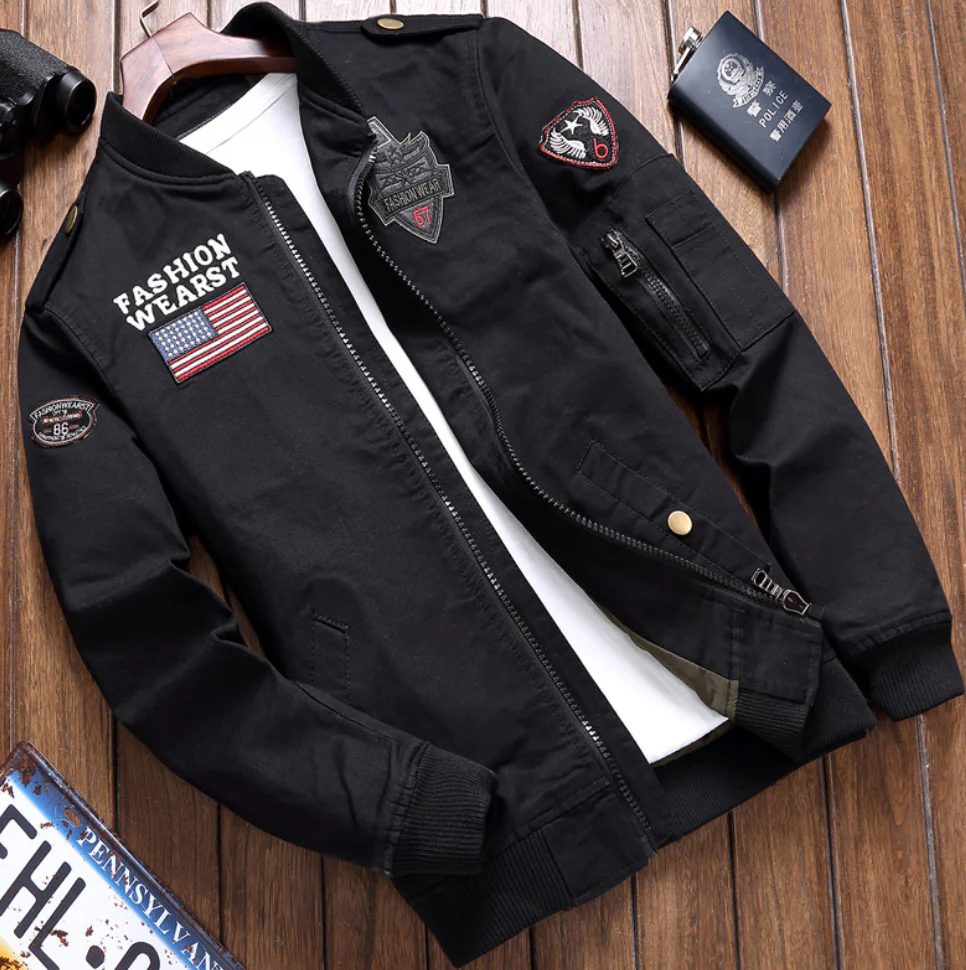 Jake - Blouson aviateur américain pour homme - Image 3