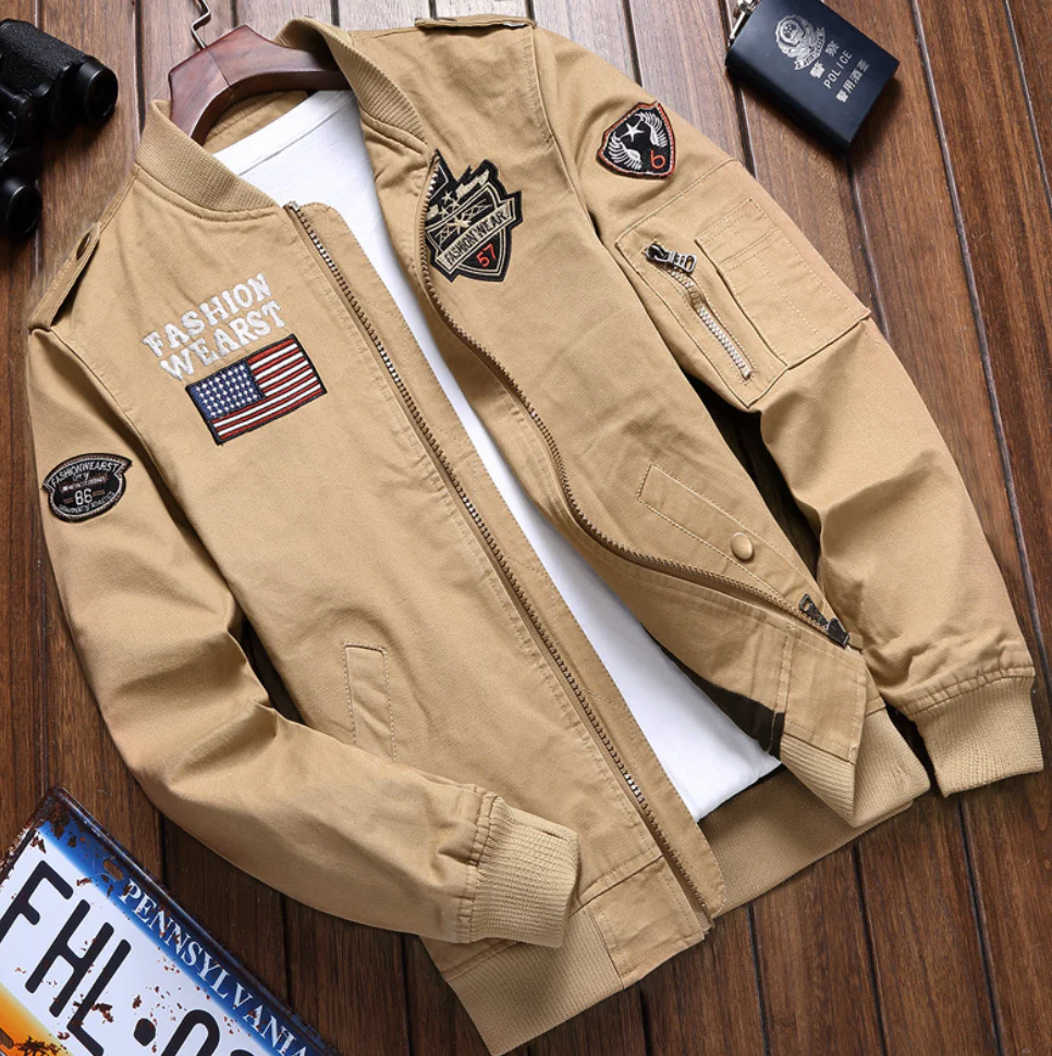 Jake - Blouson aviateur américain pour homme - Image 4