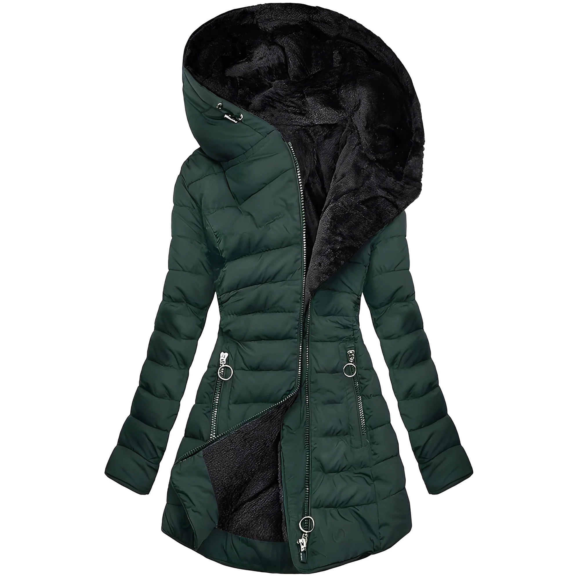 Jasmine - Veste d'hiver moderne avec capuche pour femmes - Image 2