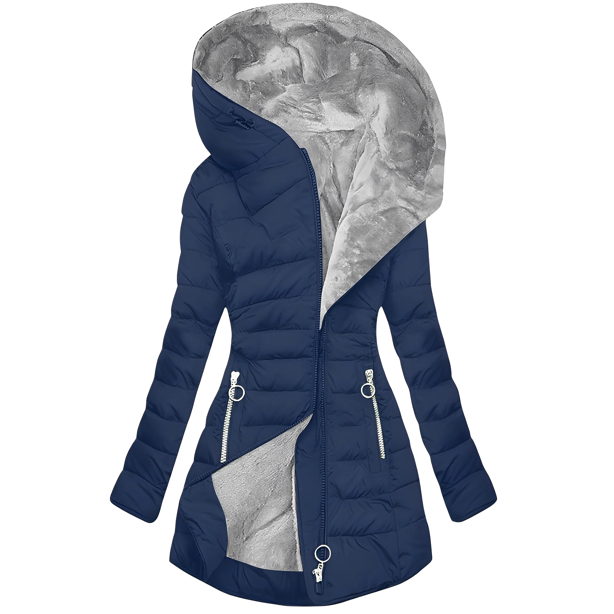 Jasmine - Veste d'hiver moderne avec capuche pour femmes - Image 7