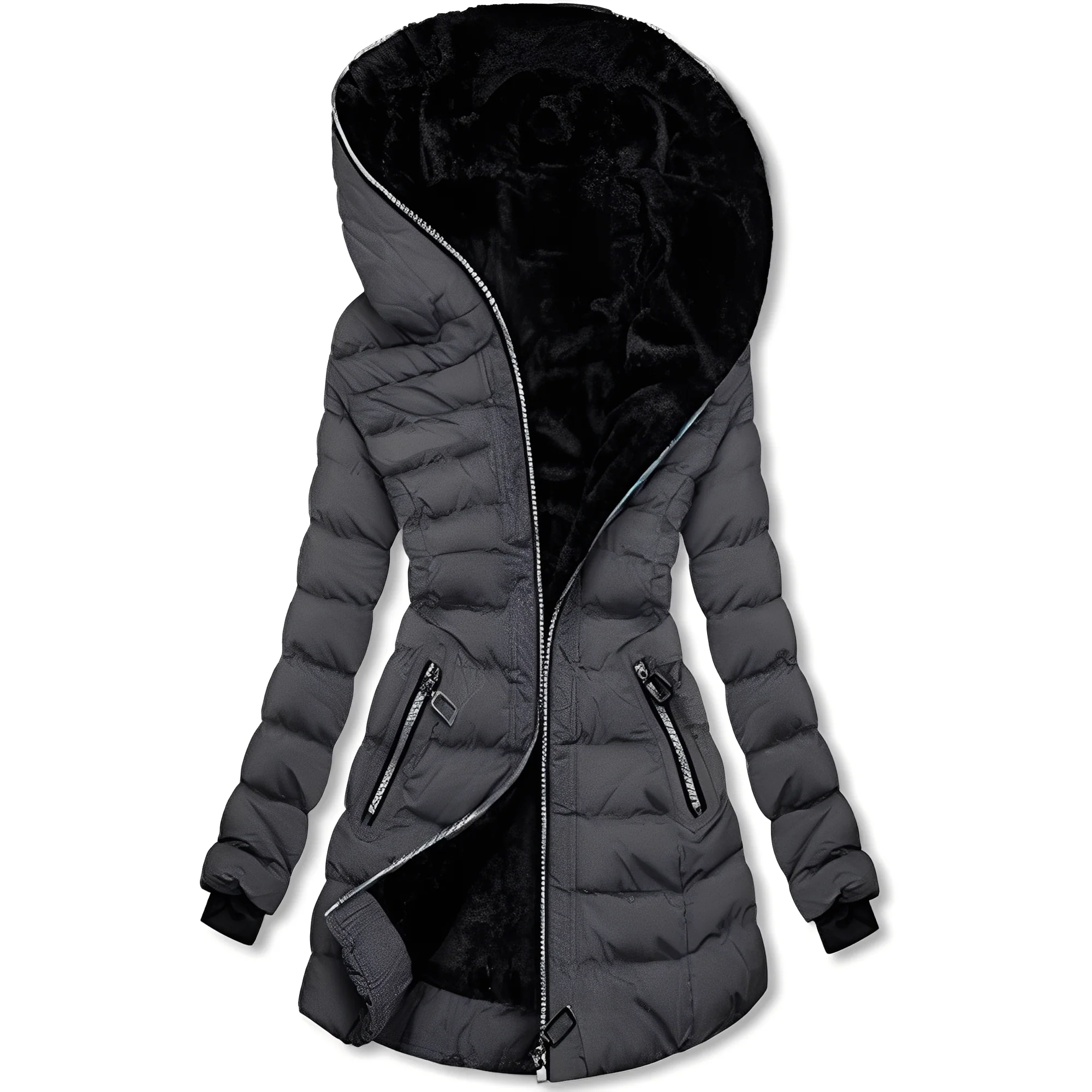 Jasmine - Veste d'hiver moderne avec capuche pour femmes - Image 8