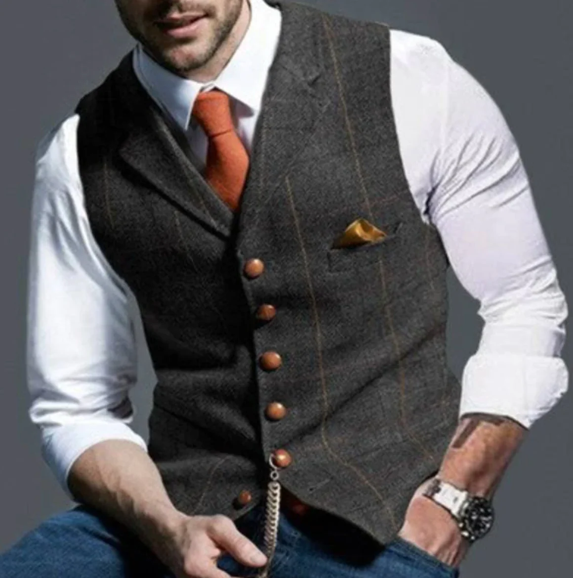 Jericho - gilet carreaux homme - Image 8