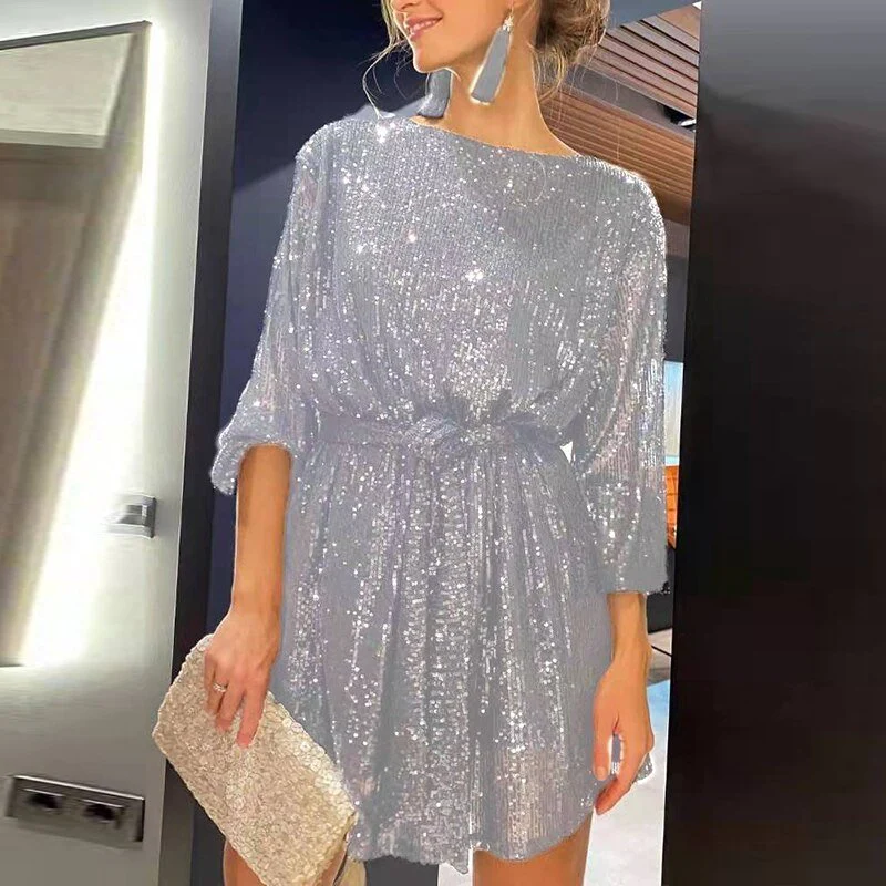 Kyno - Robe de soirée courte et fluide - Image 9