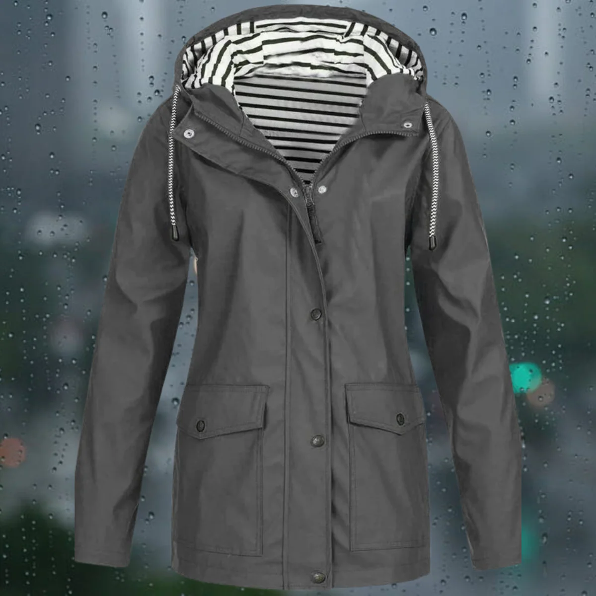 Lea - Manteau coupe-vent à capuche - Image 7