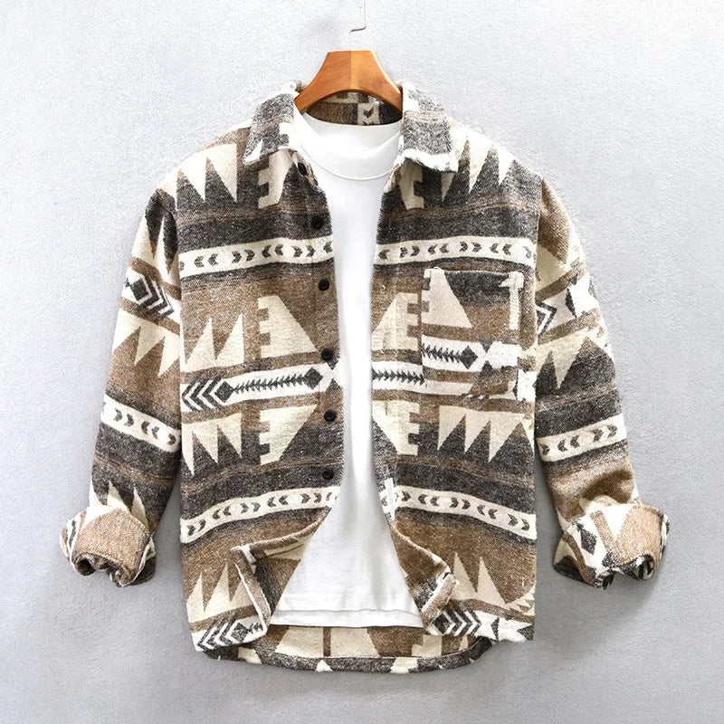 Leon – Veste chemise motif aztèque - Image 2