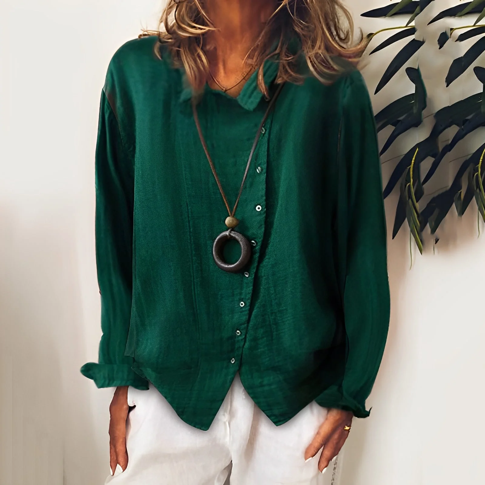 Madelina - Blouse à manches longues légère pour femmes - Image 2