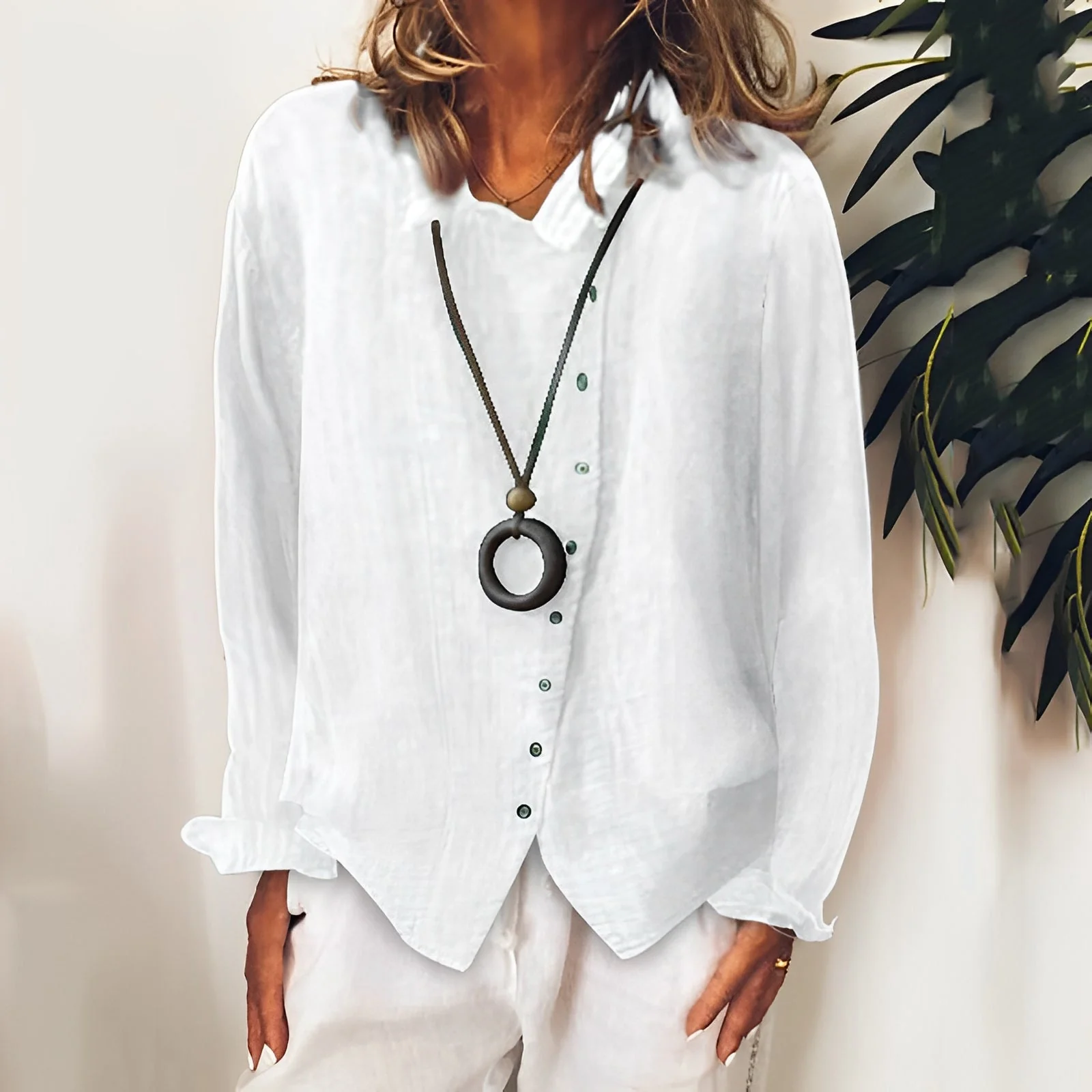 Madelina - Blouse à manches longues légère pour femmes - Image 5