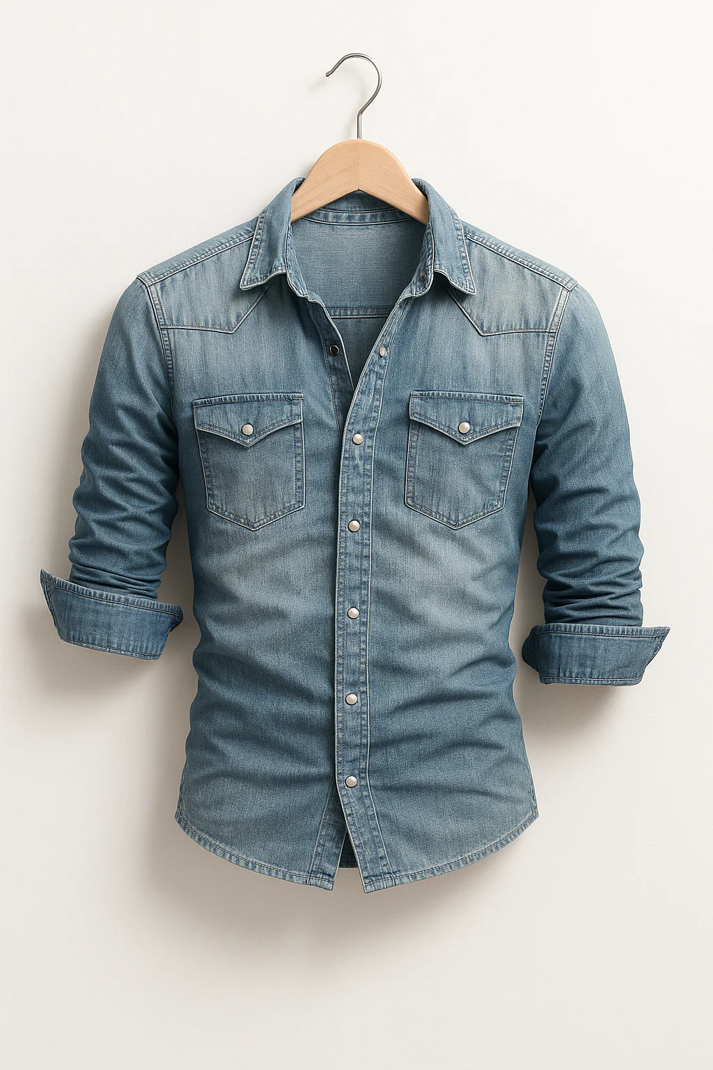 Maxime - Chemise en jean relax pour hommes - Image 4