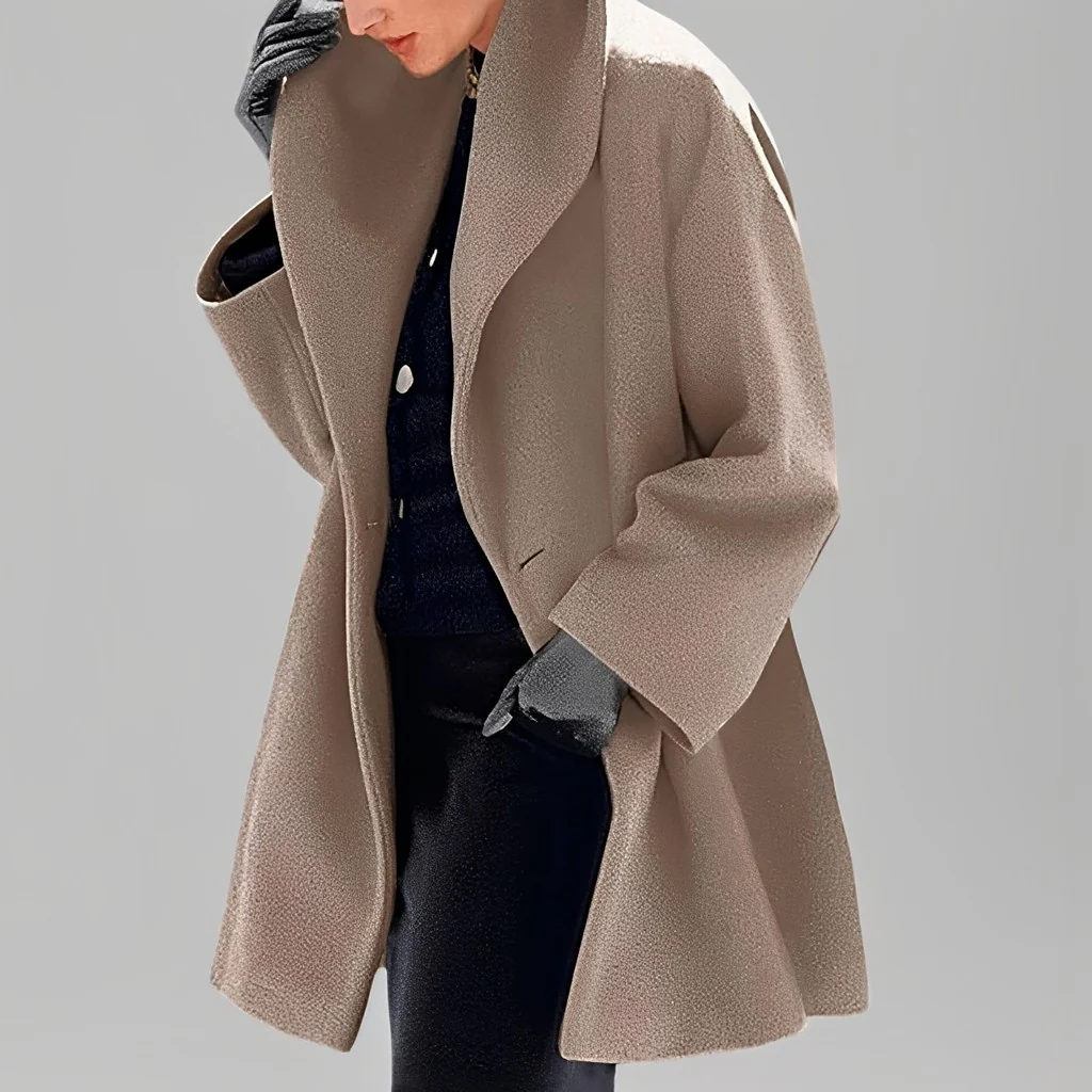 Natalia - Veste ample et tendance en laine pour femmes - Image 2