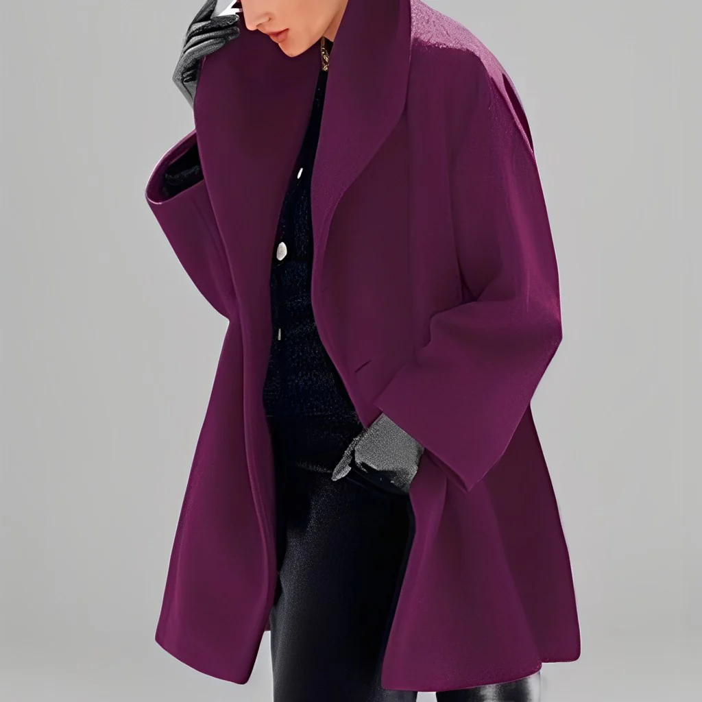 Natalia - Veste ample et tendance en laine pour femmes - Image 6