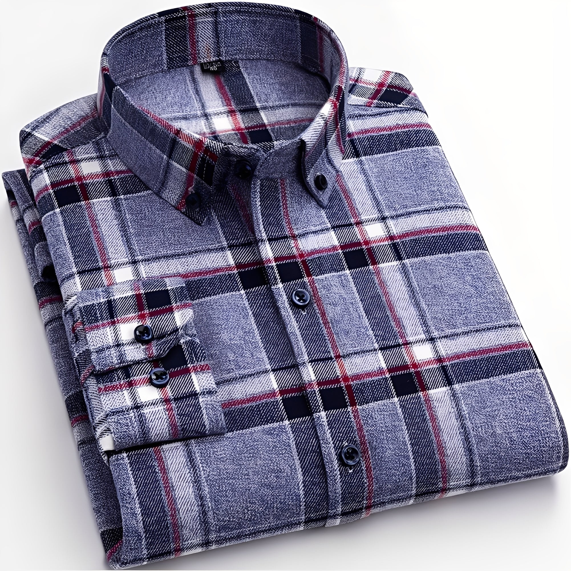Nikolas - Chemise décontractée à carreaux pour homme - Image 2