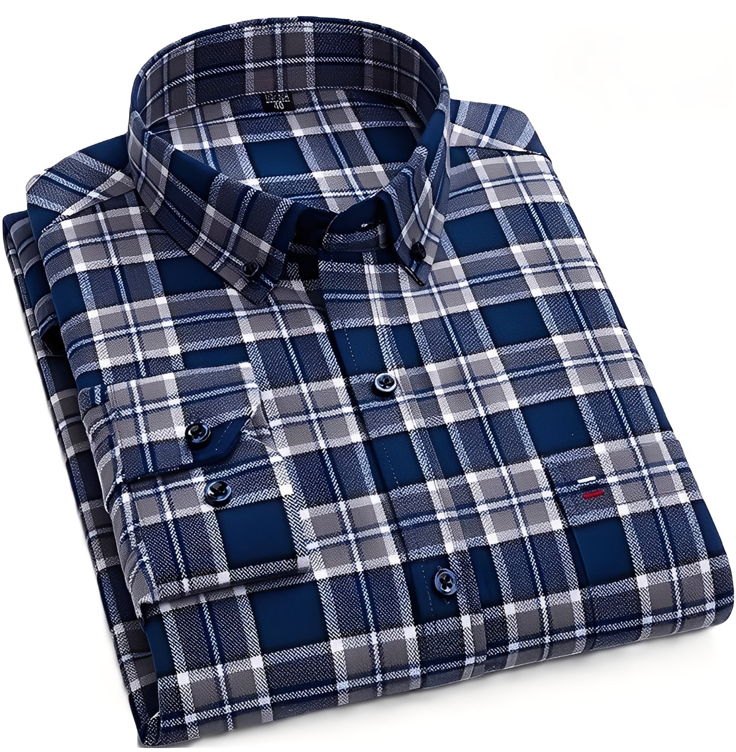 Nikolas - Chemise décontractée à carreaux pour homme - Image 6