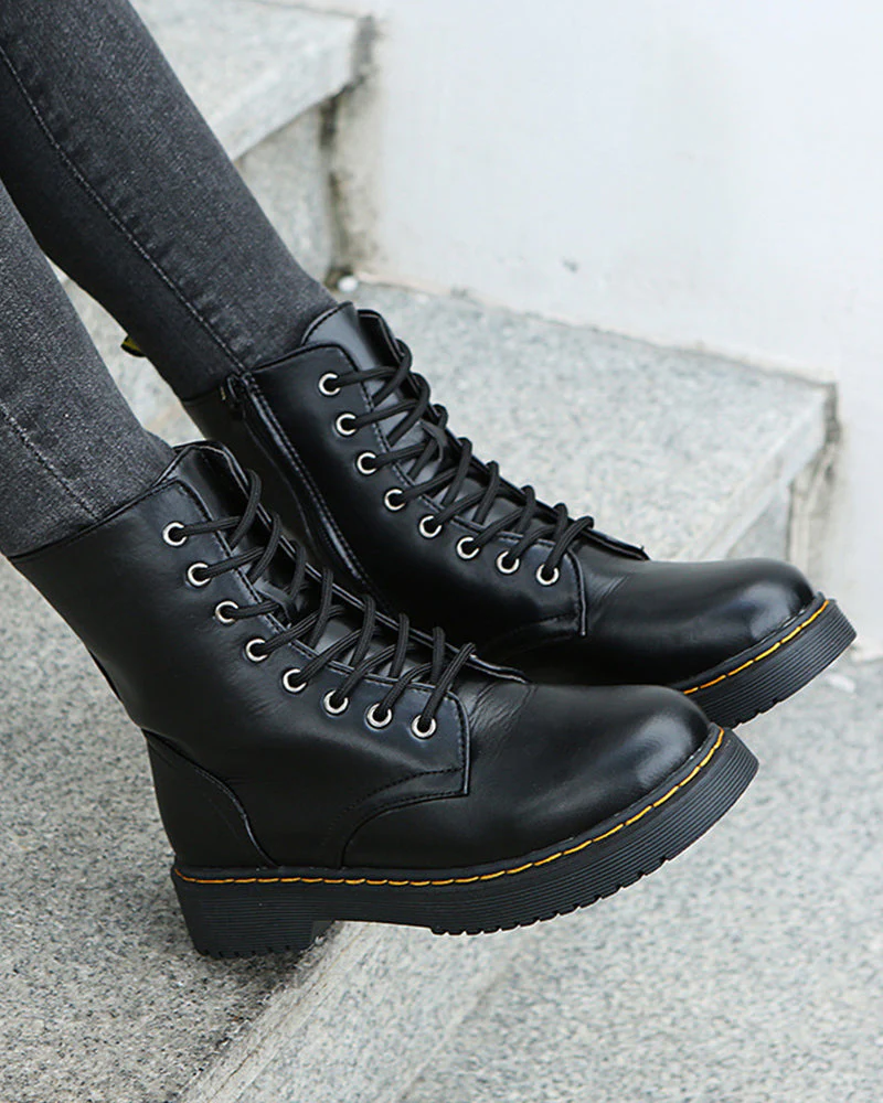 Olivia - Bottines robustes à lacets pour femmes - Image 2