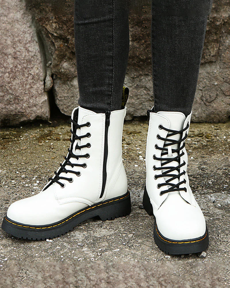 Olivia - Bottines robustes à lacets pour femmes - Image 3
