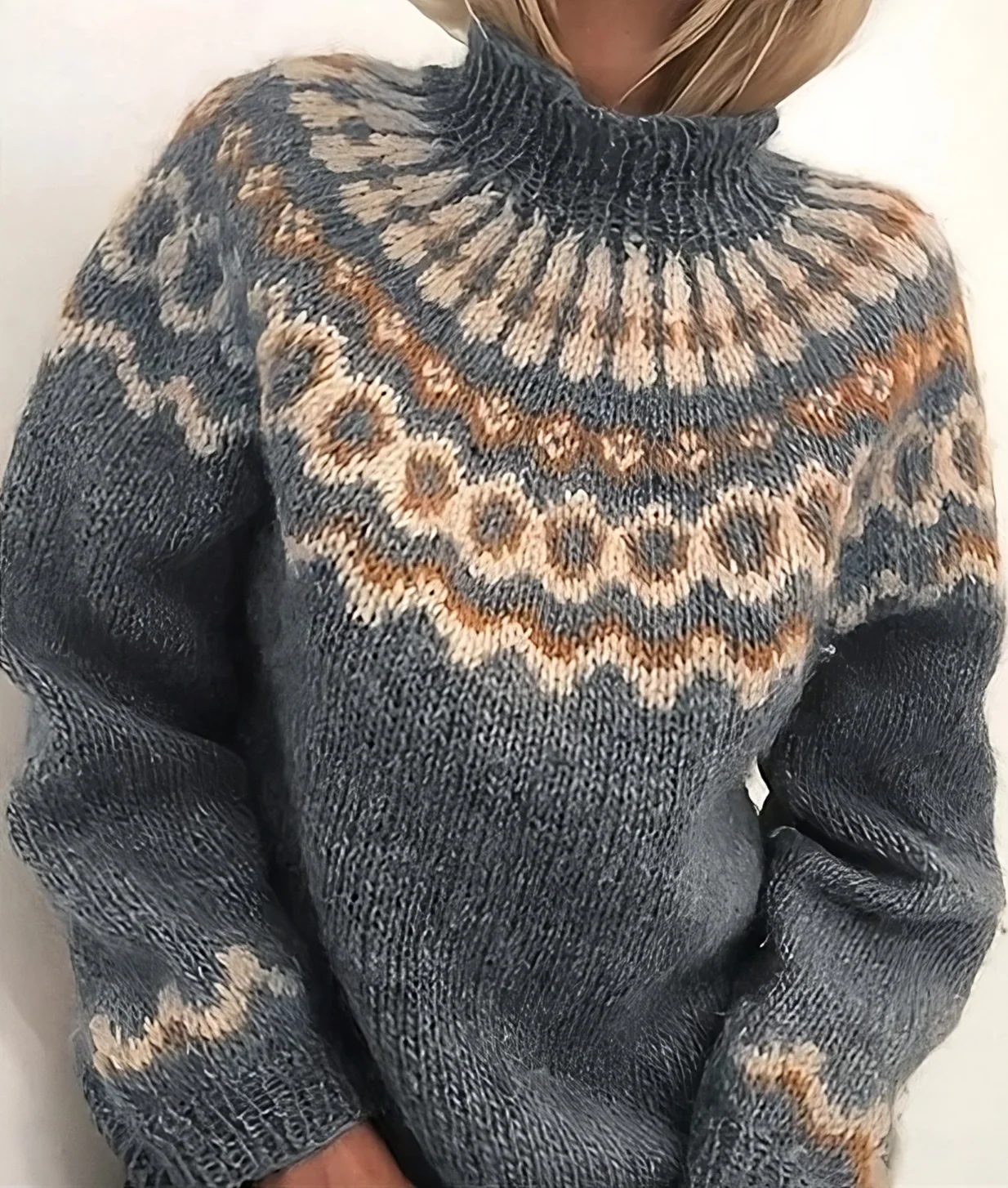 Oona - Pull islandais douillet à col roulé - Image 4