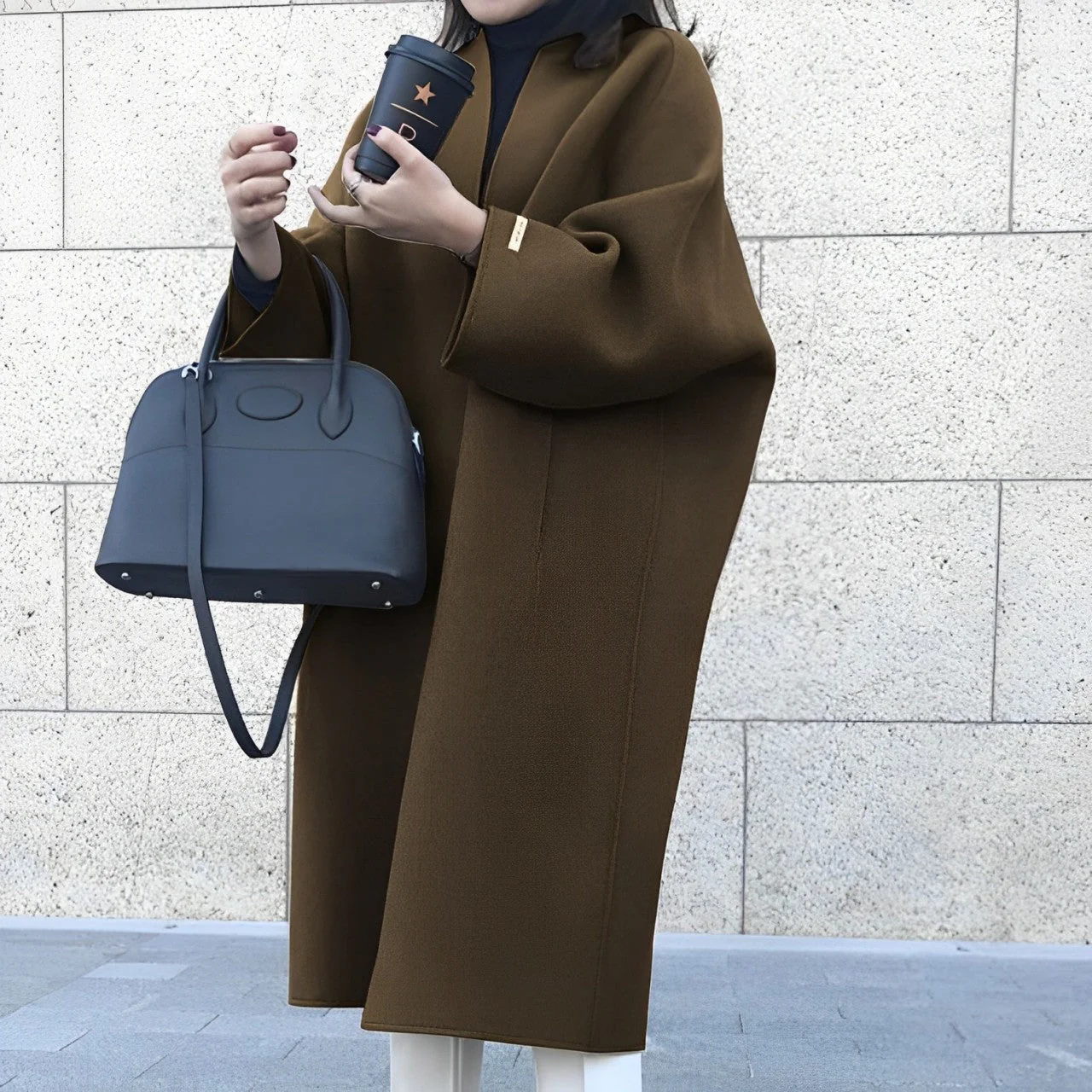 Santana - Manteau droit et raffiné - Image 3