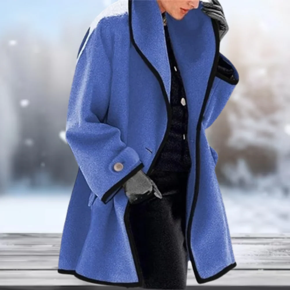 Serenova - Long manteau en laine au style rétro - Image 5