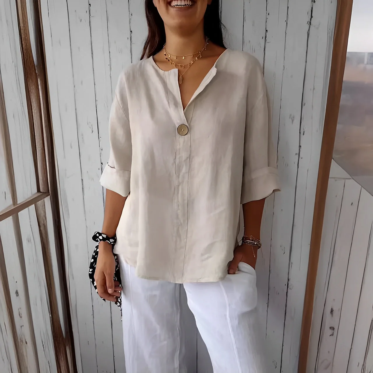 Stephanie - Chemise légère et décontractée pour femmes - Image 2