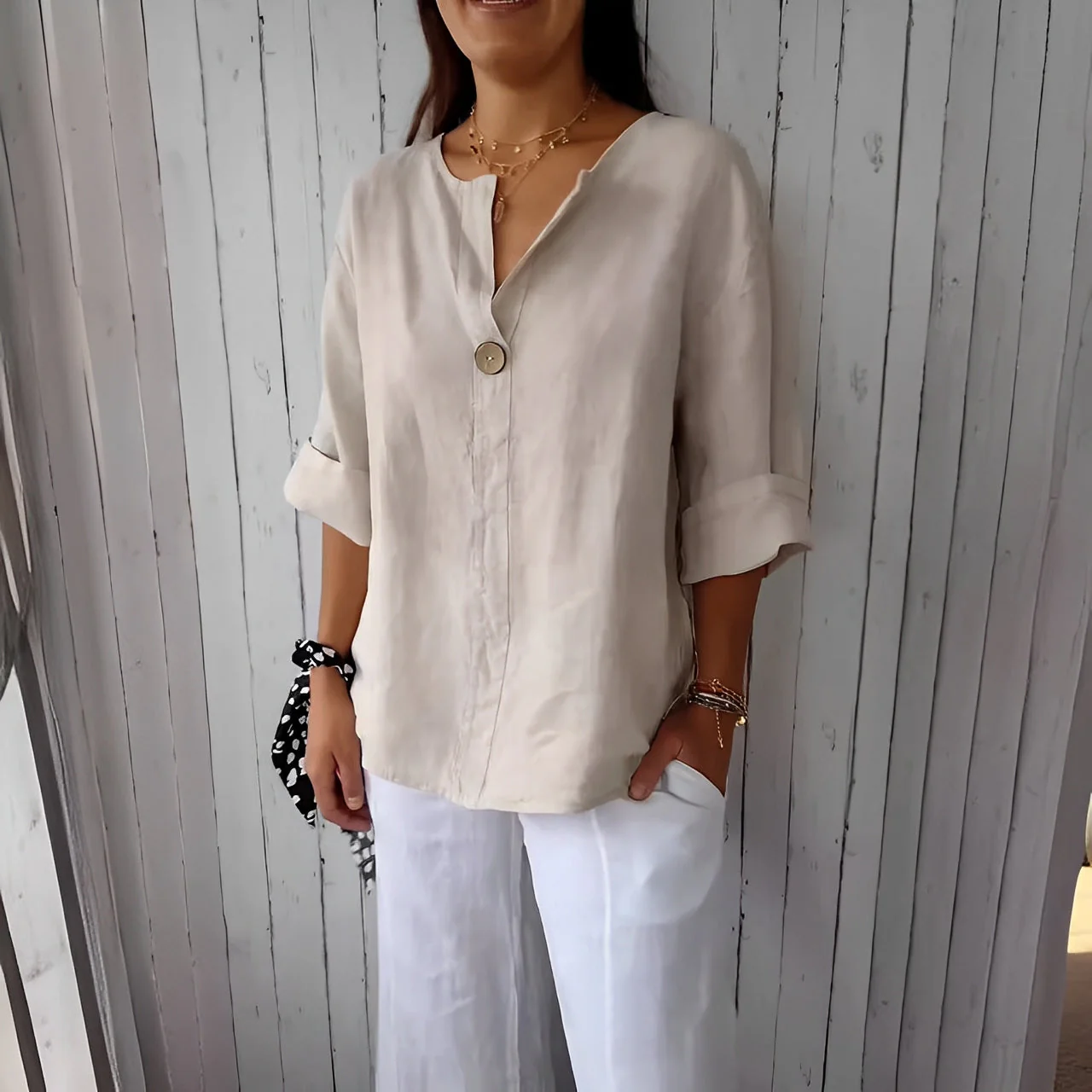 Stephanie - Chemise légère et décontractée pour femmes - Image 3