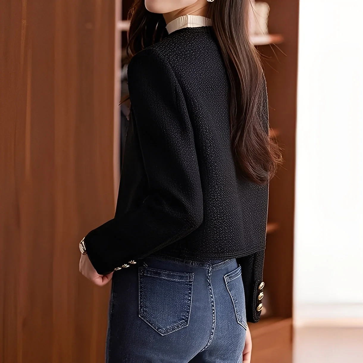 Trecia - Élégante veste courte en tweed pour femmes - Image 2