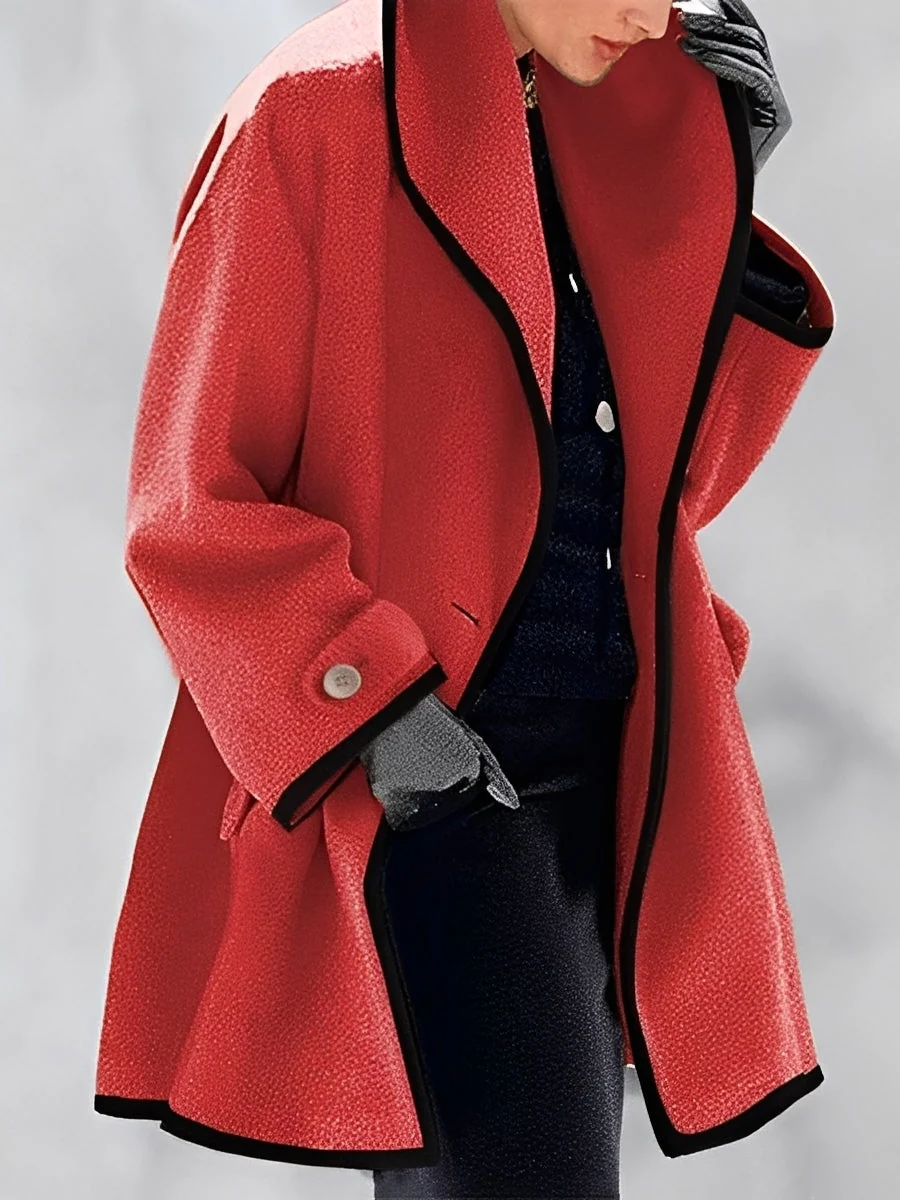 Whitney - Long manteau classique en laine pour femmes - Image 3